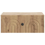 Wall-Mounted Bedside Cabinet 2 pcs Artisan Oak Engineered Wood 898124