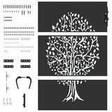 Garden Gate with Lock Black 85 x 150 cm Powder-coated steel 42015861