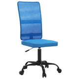Office Chair Height Adjustable Blue Mesh Fabric 353008