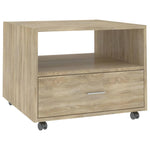 Coffee Table Sonoma Oak 55x55x40 cm Engineered Wood 810929