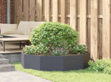 Planter Anthracite 120 x 120 x 35 cm Steel 883726