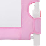 Toddler Safety Bed Rail Pink 120x42 cm Polyester 10170