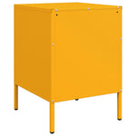 ZNTS Bedside Cabinet Mustard Yellow 36x39x50.5 cm Steel 842916