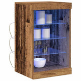 LED Sideboard Old Wood 41 x 37 x 67 cm Engineered Wood 863051