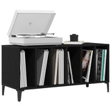 Record Cabinet Black Oak 100 x 38 x 48 cm Engineered Wood 862869