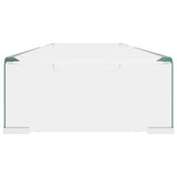 TV Stand/Monitor Riser Glass Clear 100x30x13 cm 244131