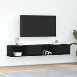 TV Cabinets 2 pcs Black Oak 80x31x25.5 cm Engineered Wood 861457