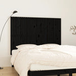 ZNTS Wall Headboard Black 159.5x3x110 cm Solid Wood Pine 824952