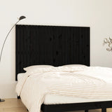 ZNTS Wall Headboard Black 159.5x3x110 cm Solid Wood Pine 824952