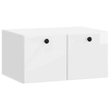 Wall-Mounted TV Cabinet 59.5 x 41 x 30 cm High Gloss White 899189