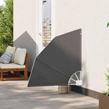 Balcony Privacy Screen 115 x 115 cm Polyester Black 42000908