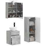 Bathroom Furniture Set 4 pcs Concrete Grey 3407466