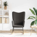 Rocking Chair Dark Grey Sherpa Fabric 42001786