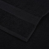 12 Piece Towel Set Black 360 gsm 100% Cotton 137107