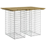 Garden Table Gabion Design 100x70x72 cm Impregnated Wood Pine 834364