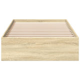 Bed Frame with Drawers without Mattress Sonoma Oak 100x200 cm 3280673