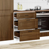 Kitchen Base Cabinet Porto Brown Oak Engineered Wood 854266