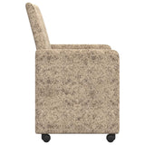 Dining Chairs with Wheels 2 pcs Light grey 57 x 66 x 94 cm 42017826