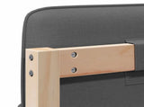 Upholstered Headboard Brown and Light Grey 140 cm 880123