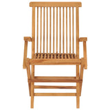 5 Piece Garden Dining Set Solid Teak Wood 3059582