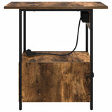 Bedside Cabinet Smoked Oak 60 x 30 x 61 cm Engineered Wood 859597