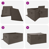 Storage Box 6 pcs Grey 60 x 43 x 35 cm Non-woven fabric 42024634