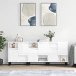 Sideboards 3 pcs High Gloss White Engineered Wood 3190159