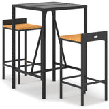 Garden Bar Set Black 3187674