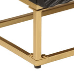 Chest of Drawers Black 55x30x76 cm Solid Wood Mango and Iron 372025