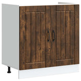 Sink Base Cabinet Lucca Smoked Oak Engineered Wood 853692
