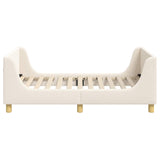 Children's Bed Frame with Headboard Cream 80 x 160 cm 42010854