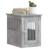 Dog Crate Furniture Concrete Grey 45x62x59 cm Engineered Wood 838312