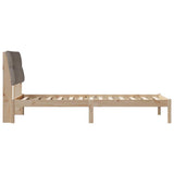 Bed Frame with Upholstered Headboard Brown 90 x 190 cm 878857