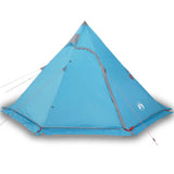 Camping Tent Tipi 5-Person Blue Waterproof 4009408