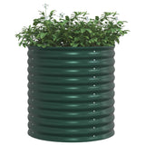 Raised Bed Green 80 x 80 x 81 cm Steel 42008126