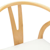 Dining Chair 2 pcs Natural and Light Solid Rubber Wood 42020419