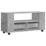 TV Cabinet Concrete Grey 102x34.5x43 cm Engineered Wood 833746
