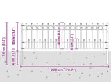 Spike Ring Fence HORST Black 42030106