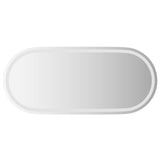 LED Bathroom Mirror Transparent 100 x 45 cm Tempered Glass 42045855