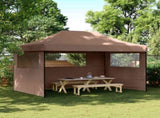 Party Tent Folding Brown 292 x 440 x 315 cm Oxford Fabric 42023625