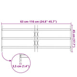 Adjustable Security Grille for Windows with 3 Crossbars 700-1050 mm 141383