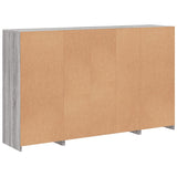 Sideboards with LED Lights 3 pcs Grey Sonoma Engineered Wood 3209140