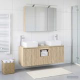 Bathroom Cabinet Set 4 pcs Sonoma Oak Engineered Wood 3406377