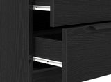 Sideboard 3 pcs Black Oak 180 x 30 x 70 cm Engineered Wood 3332514