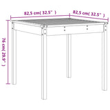 3 Piece Garden Bistro Set Black Solid Wood Pine 3157707