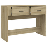 Console Table Sonoma Oak 100x39x75 cm Engineered Wood 816779