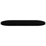 Table Top Dark Brown 140x60x4 cm Solid Wood Oak Oval 4009084