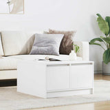 Coffee Table with Drawers White 70.5x70x40 cm 3328408