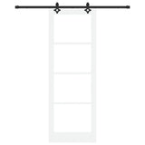 Sliding Door ORKDAL White and Black 83 x 232 cm 3332198