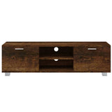 TV Cabinet Smoked Oak 140x40.5x35 cm Engineered Wood 342626